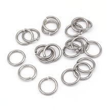 Колечка Одинарні Відкриті, Нержавіюча Сталь, 14х1.8мм, Внутрішній Діаметр 10.4мм, (13WB27058)