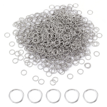 Kółeczka Ogniwka Pojedyncze Otwarte, Stal Nierdzewna do Rękodzieła i Biżuterii, 6x0.7mm, 50g~1200szt (13WB27075)