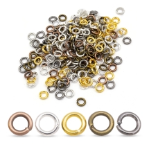 Kółeczka Ogniwka Pojedyncze Otwarte Mosiądz Mix 5x1mm około 280szt/25g (13WB27084)