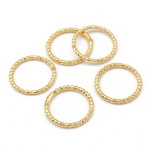 Kółeczka Ogniwka Pojedyncze Otwarte, Mosiądz, Pozłacany 18K, 20.5x1mm, Średnica wewnętrzna 18.5mm, 5szt (13WB27103)