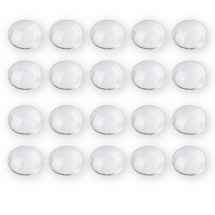 Kaboszony Szklane, do Tworzenia Biżuterii, Kolor: Bezbarwny, 40x8mm, 10szt (13WB27192)