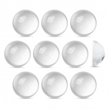 Kaboszony Szklane, do Rękodzieła i Biżuterii, Okrągłe, Bezbarwne, 30x14-15mm, 10szt (13WBZ27193)