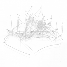 Szpilki z Kulką, Mosiądz, Srebrny, 45x0.5mm, Kulka 1.5mm, 50 szt (13WB27968)