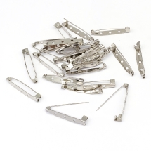 Baza do Broszki, Szpilka, do Rękodzieła i Biżuterii, Żelazne, 3 otwory, 38x6mm, 25szt (13WB27989)