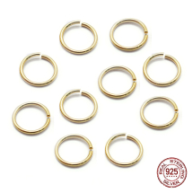 Srebro 925 Kółeczka Ogniwka Otwarte, Pojedynczy, Złoto, 4x0.5mm, 10szt (13WB28052)