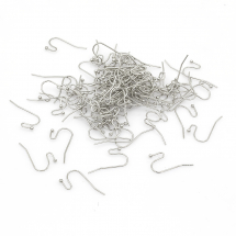 Bigle Otwarte Żelazo 19x13mm Pin 0.8mm Kolor: Platynowy 100szt (13WB28189)