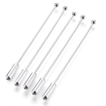 Baza do Broszki Szpilka, Mosiężne do Rękodzieła i Biżuterii, Platynowy, 62-63x0.9-1mm, 5szt (13WB28201)