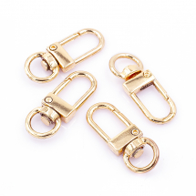 Zapięcie Karabińczyki Obrotowy Biżuteria Stop 33x13x6mm Otwór 10x5mm Kolor: Zloto 4szt (13WB28273)