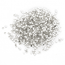 Скляні Стрази - Кабошони, Грановані, Клас А, Плоскі Круглі, Колір: Безбарвний, Розмір: 1.5 ~ 1.6мм, (13WB28693)