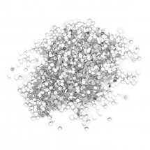 Скляні Стрази - Кабошони, Грановані, Клас А, SS5 Плоскі Круглі, Колір: Безбарвний, Розмір: 1.7 ~ 1.8мм, (13WB28694)