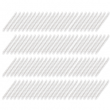 Końcówki Łańcuszki Przedłużające, Żelazne, Srebrne, 45~55x3.5mm, Ogniwo 5.5x3.5x0.5mm, 100szt (14WB6213)