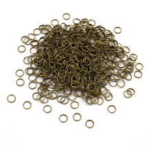 Kółeczka Ogniwka Pojedyncze Otwarte Żelazo 5x0.7mm Kolor: Bronze około 1150szt/50g (Q6WB951)