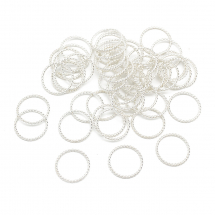 Конектор Кільце зі Сплаву, Колір: Срібло, Розмір: Діаметр 25мм, Товщина 2мм, (13WB16955)